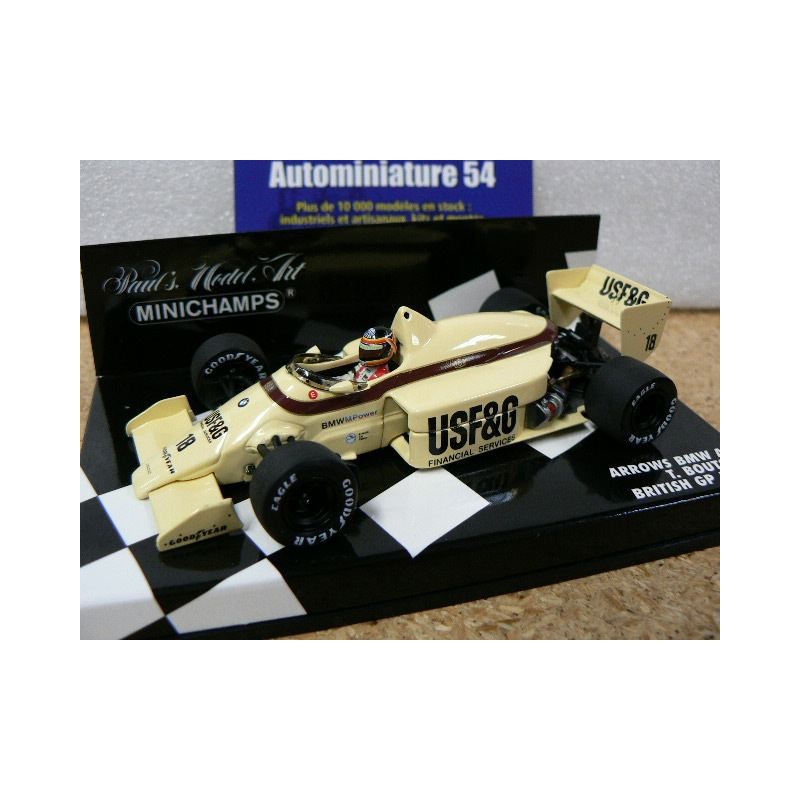1986 Arrows A8 T.Boutsen British GP N°18 400860018 Minichamps