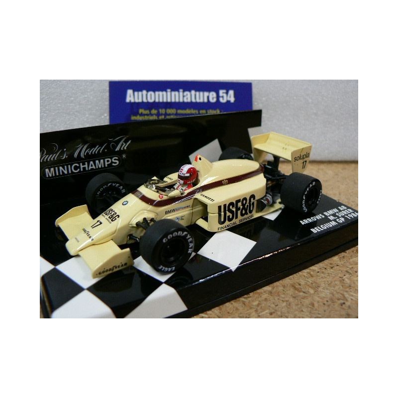 1986 Arrows A8 M.Surer Blgium GP N°17 400860017 Minichamps