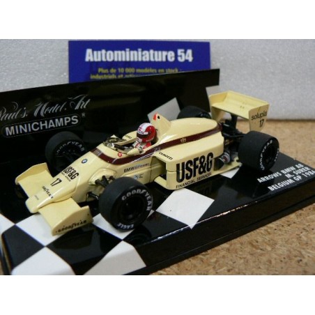 1986 Arrows A8 M.Surer Blgium GP N°17 400860017 Minichamps