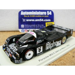 1989 Porsche 962C Alpha n°6 Sandro Sala - Ratzenberger - Lechner Le Mans S9876 Spark Model