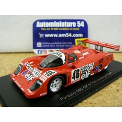 1991 Porsche 962CK 6 n°46 Lopez - Needell - Foitek Le Mans S9888 Spark Model