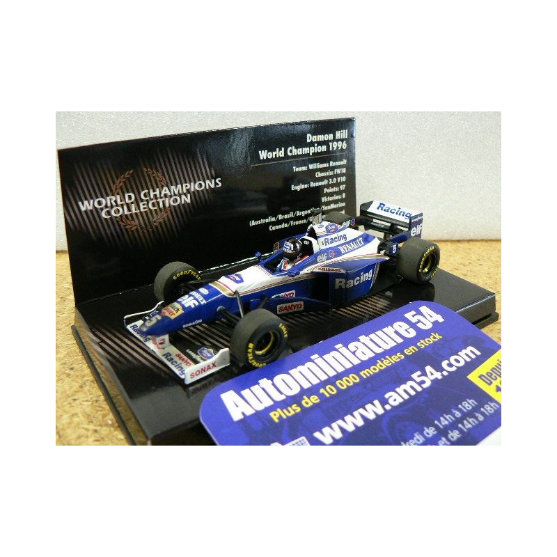 1996 Williams Renault FW18 n°5 Damon Hill Dirty Version 1st World Champion 436966605 Minichamps