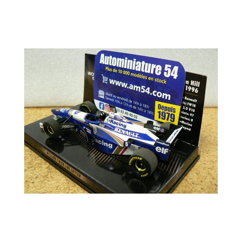 Williams Renault FW18 1/18 1996 - D.Hill N°5 - Paul's Model Art - Occasion