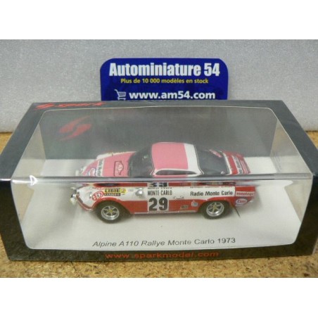 Spark 1:43 Alpine A110 1800 #29 Rallye Monte Carlo 1973 Moss-Carlsson, Crellin S6113 modèle