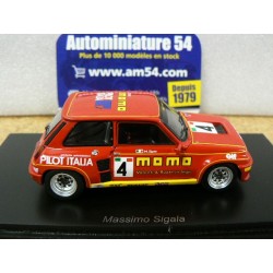 1984 Renault 5 Turbo Momo n°4 Massimo Sigala Europa Cup S5558 Spark Model