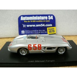 1955 Mercedes Benz 300 SLR n°658 Juan Manuel Fangio Mille Miglia S5857 Spark Model