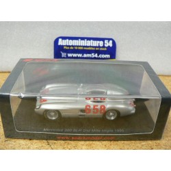 1955 Mercedes Benz 300 SLR n°658 Juan Manuel Fangio Mille Miglia S5857 Spark Model