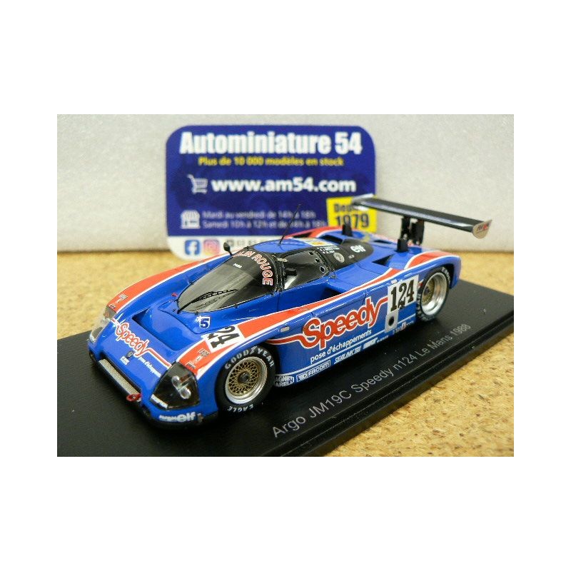 1988 Argo JM19C Speedy n°124 Rousselot - Messaoudi - Roy Le Mans S7318 Spark Model