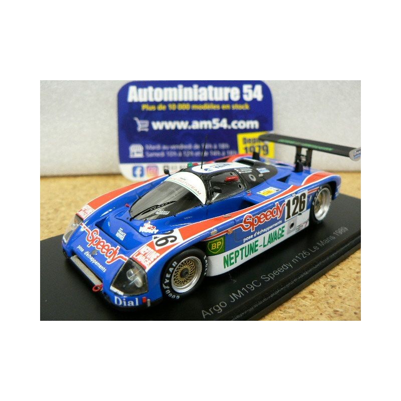 1989 Argo JM19C Speedy n°126 Rousselot - Messaoudi - Lecerf Le Mans S7317 Spark Model