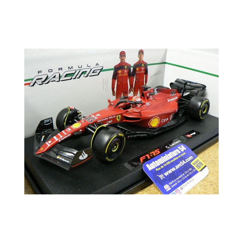 2022 Ferrari F1-75 n°16 Charles Leclerc 18-16811CL Bburago Racing