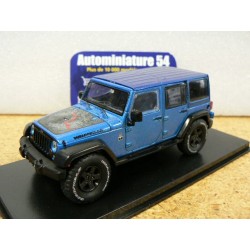 Jeep Wrangler Unlimited Rubicon X 2014 Official Badge of Honor Blue 86198 Greenlight