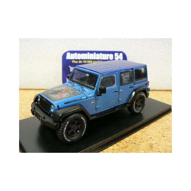 Jeep Wrangler Unlimited Rubicon X 2014 Official Badge of Honor Blue 86198 Greenlight