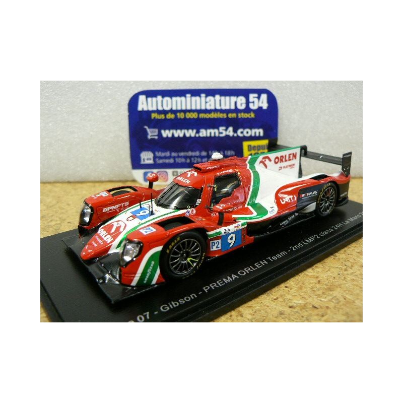 2022 Oreca 07 Gibson n°9 Kubica - Deletraz - Colombo 2nd LMP2 Le Mans S8618 Spark Model