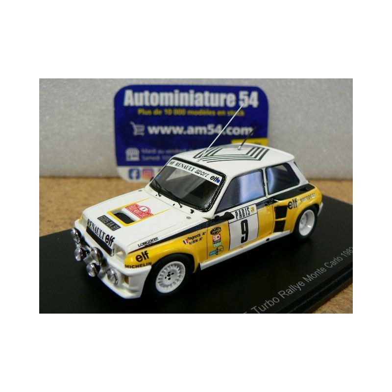 1982 Renault 5 Turbo CBS n°1 Jan Lammers Europa Cup S6156 Spark Model