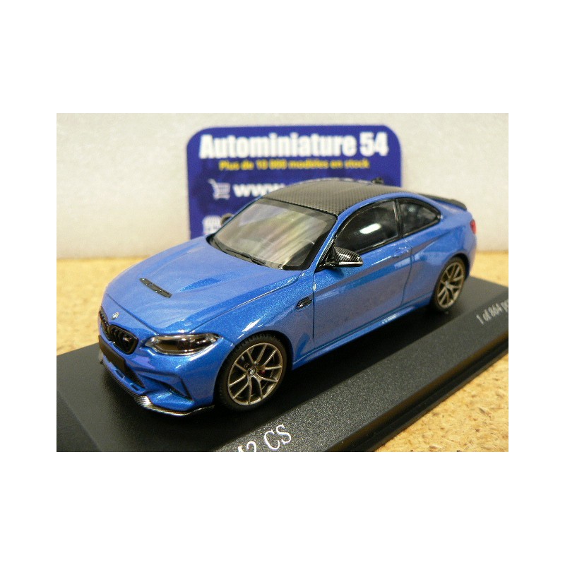 BMW M2 CS Blue met. gold wheels 2020 410021025 Minichamps