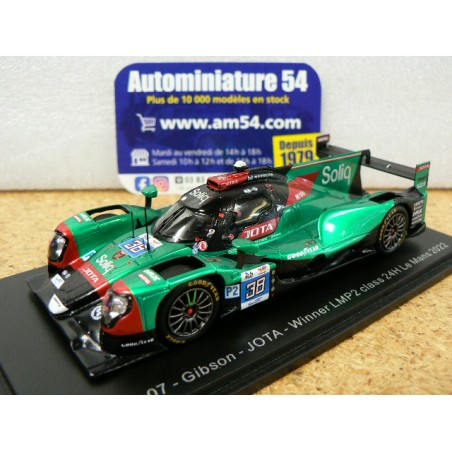 2022 Oreca 07 Gibson JOTA n°38 Gonzales - Da Costa - Stevens 1st Winner LMP2 Le Mans S8633 Spark Model