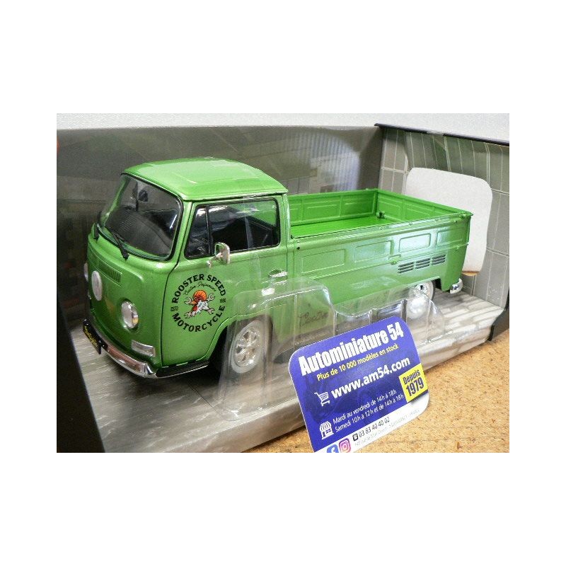 Volkswagen Combi T2 pick up Green Custom Rooster Speed 1968 S1809401 Solido