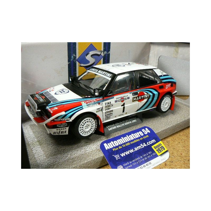 1991 Lancia Delta HF Integrale n°1 Recalde- Christie Kenya Rally S1807803 Solido
