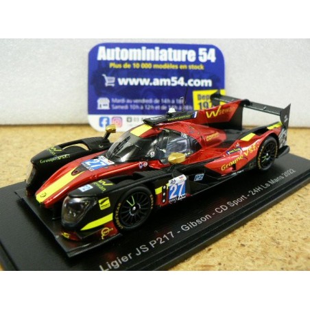 2022 Ligier JS P217 Gibson CD Sport n°27 Cresp - jensen - Palette Le Mans S8625 Spark Model