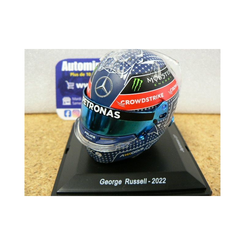 2022 Casque George Russell Japanese GP Mercedes AMG 1/5 5HF084 Spark Model