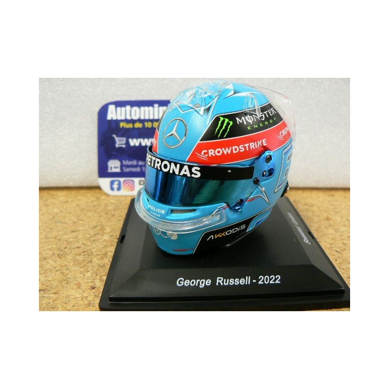 2022 Casque George Russell Seasonal Use Mercedes AMG 1/5 5HF086 Spark Model