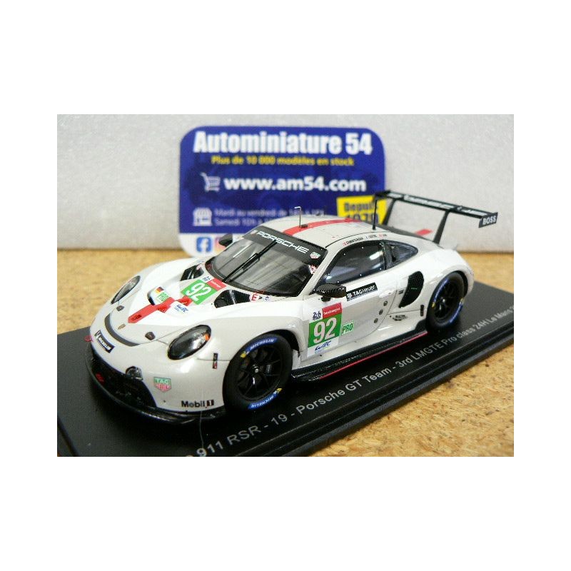 2021 Posche 911 RSR - 19 GT Team n°92 Estre - Christensen - Jani 3rd Le Mans GTE pro S8264 Spark Model