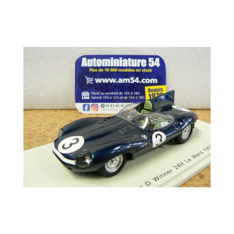 1957 Jaguar D n°3 Bueb - Flockhart 1st Winner Le Mans 43LM57 Spark Model