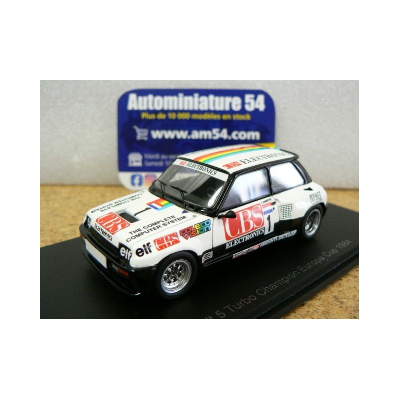 1982 Renault 5 Turbo CBS n°1 Jan Lammers Europa Cup S6156 Spark Model