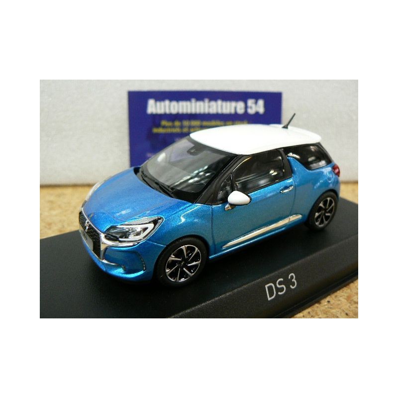 Citroen DS3 2016 Belle Ile Blue & white 1552561 Norev