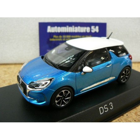 Citroen DS3 2016 Belle Ile Blue & white 1552561 Norev