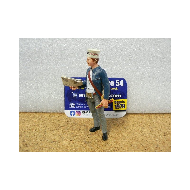 Joseph  (figurine) Vendeur Journaux "Le Maine" 1966 FLM118043 Le Mans Miniatures