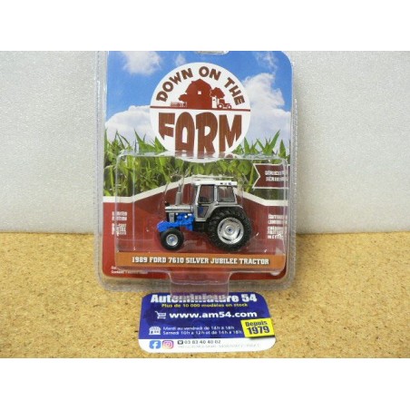 Ford 7610 Silver Jubilé Tractor 1989 48070-7610 Greenlight 1.64ième