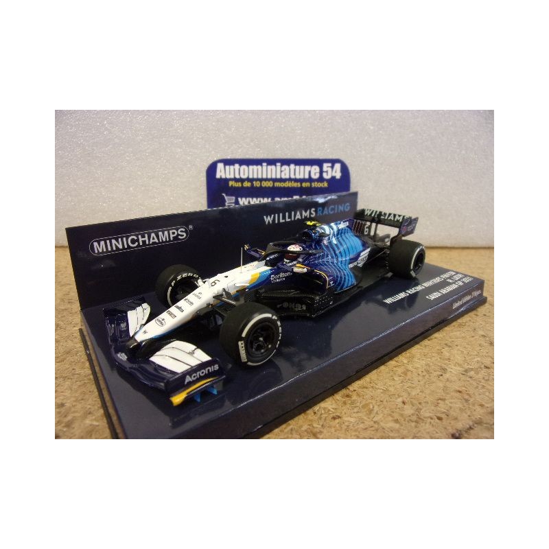 2021 Williams Mercedes FW43B n°6 N Latifi "Hommage Franck Williams" Saudi Arabian GP 417211206 Minichamps