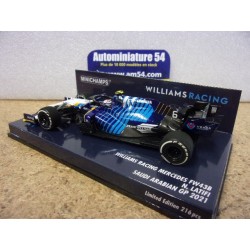 2021 Williams Mercedes FW43B n°6 N Latifi "Hommage Franck Williams" Saudi Arabian GP 417211206 Minichamps