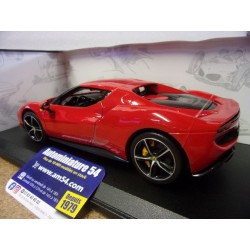 Ferrari 296 GTB Hybrid 380HP V6 Red 2021 BU16018R Bburago Race&Play