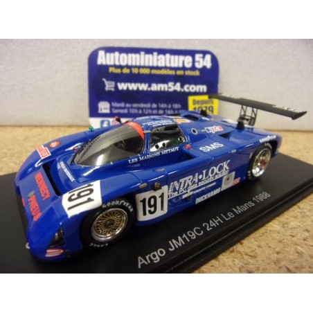 1988 Argo JM19C n°191 Iacobelli - Iannetta - Graham Le Mans S7319 Spark Model