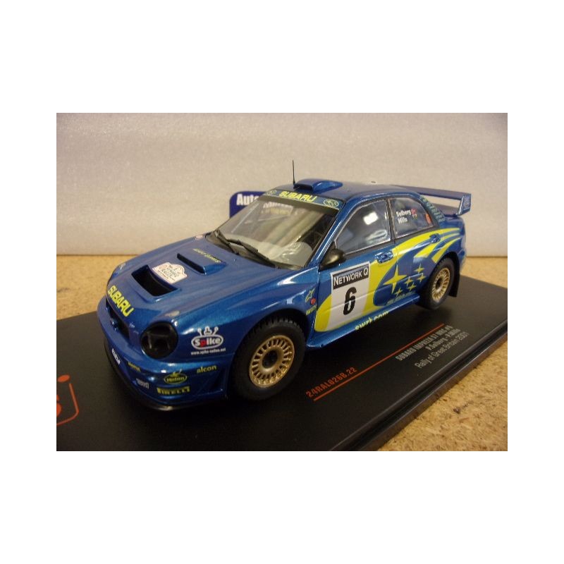 2001 Subaru Impreza S7 WRC n°6 Solberg - Mills Great Britain 24RAL026B Ixo Model