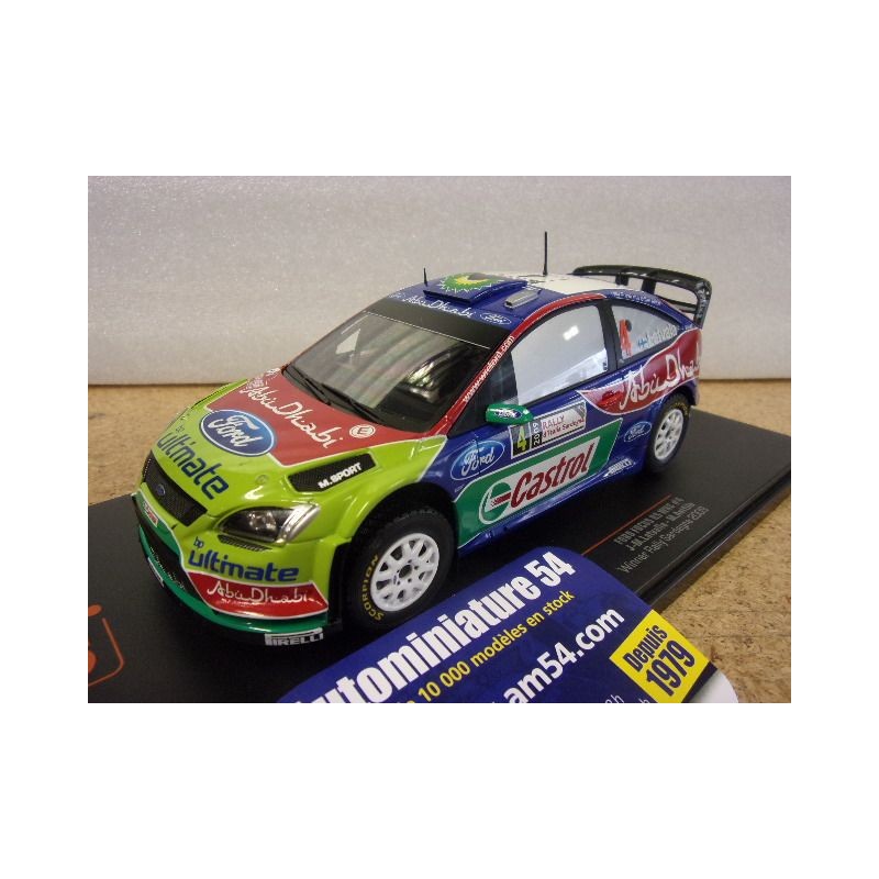 2009 Ford Focus WRC n°4 Latvala - Anttila 1st winner Sardegna 24RAL0027A Ixo Model