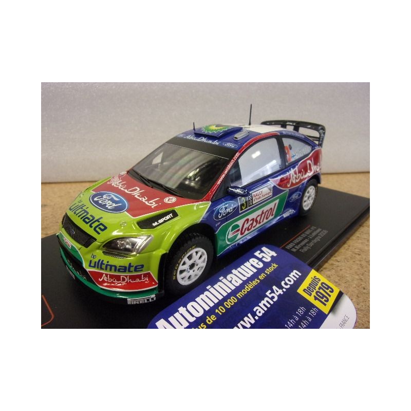 2009 Ford Focus WRC n°3 Hirvonen - Lehtinen Sardegna 24RAL0027B Ixo Model