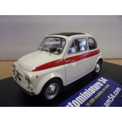 Fiat 500 White - Red WB124182 WhiteBox