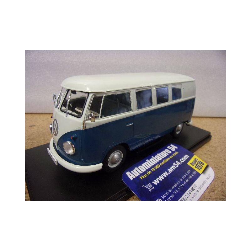 Volkswagen Type1 Combi white - Blue WB124179 WhiteBox