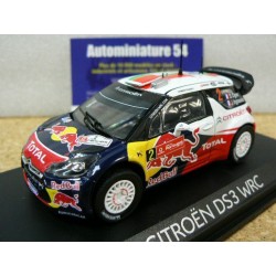 2011 Citroen DS3 WRC n°2 S. Ogier 1st Winner Portugal 155352 Norev