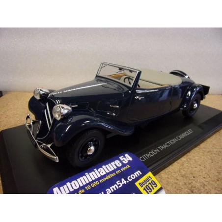 Citroen Traction Avant Cabriolet 11B 1939 Bleu AMC0191104 Norev