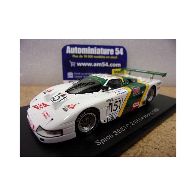 1989 Spice SE87C n°151 Lombardi - Sotty - Magnani Le Mans S6809 Spark Model