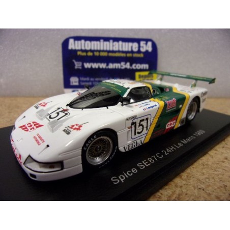 1989 Spice SE87C n°151 Lombardi - Sotty - Magnani Le Mans S6809 Spark Model