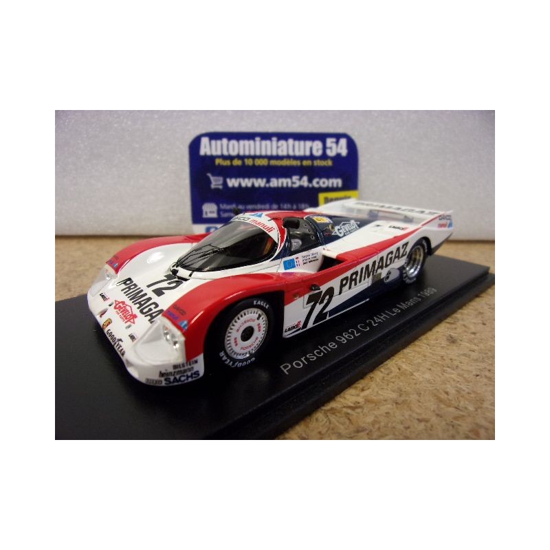 1989 Porsche 962C Primagaz n°72 Yver - Lassig - Belmondo Le Mans S9878 Spark Model