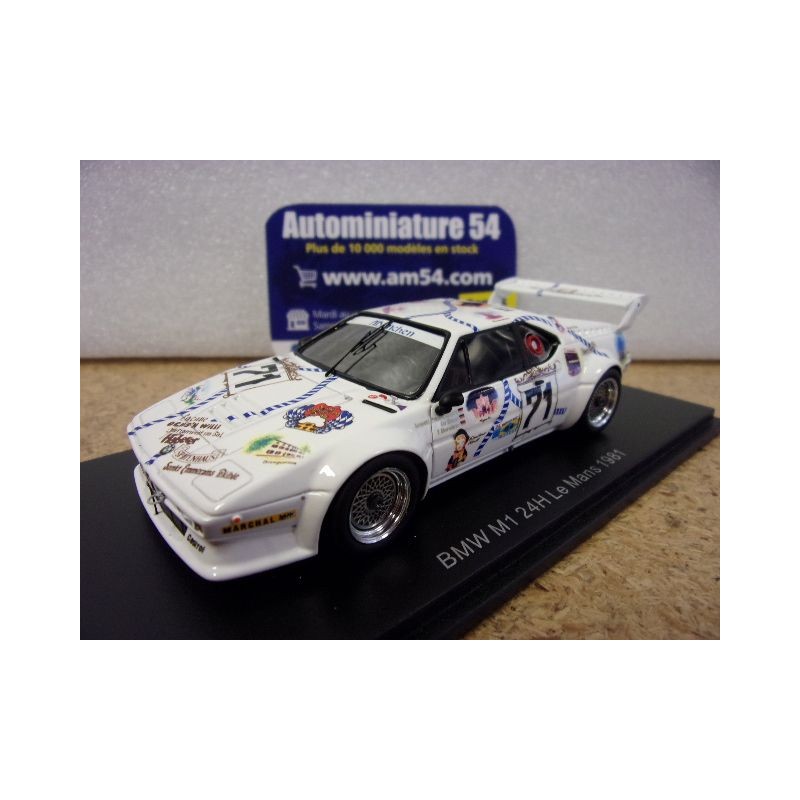 1981 BMW M1 n°71 Danner - Von Bayern - Oberndorfer Le Mans S6404 Spark Model