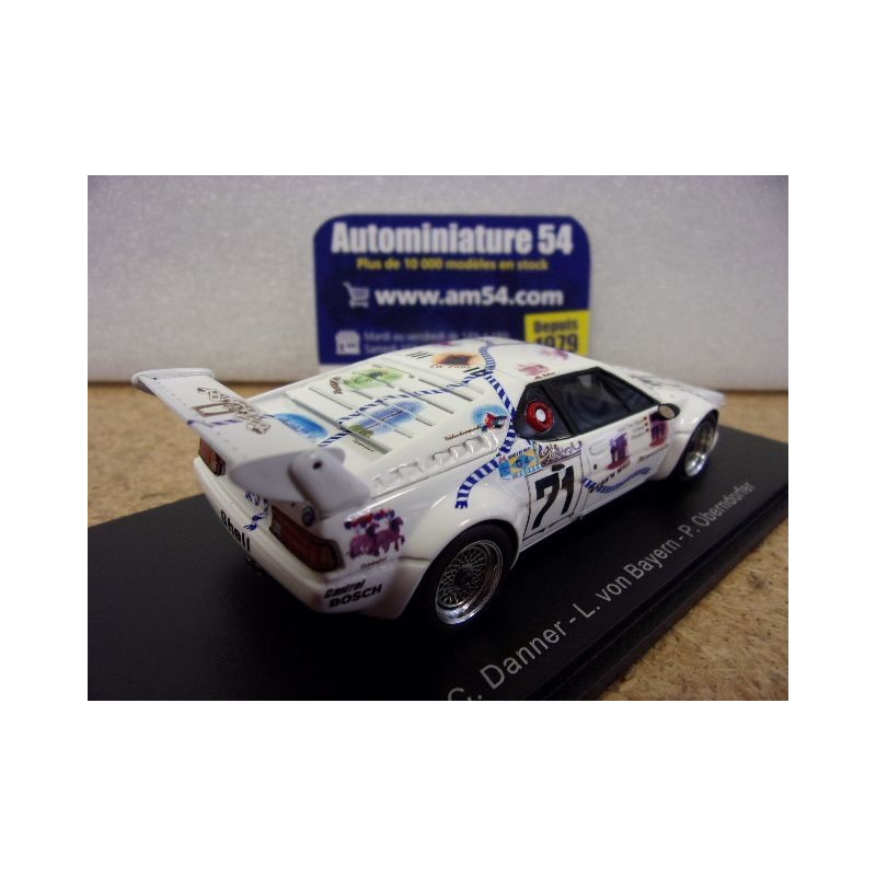 Spark 1/43 - BMW M1 N°71 24h Le Mans 1981 - C. Danner / L. Von Bayern