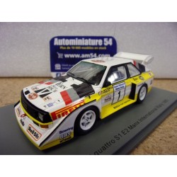 1985 Audi Quattro S1 E2 n°1 Mouton - Pons Manx Rallye S7897 Spark Model