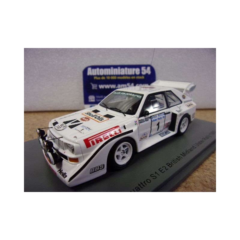 1985 Audi Quattro S1 E2 n°1 Mouton - Pons British Midland Ulster Rallye S7898 Spark Model